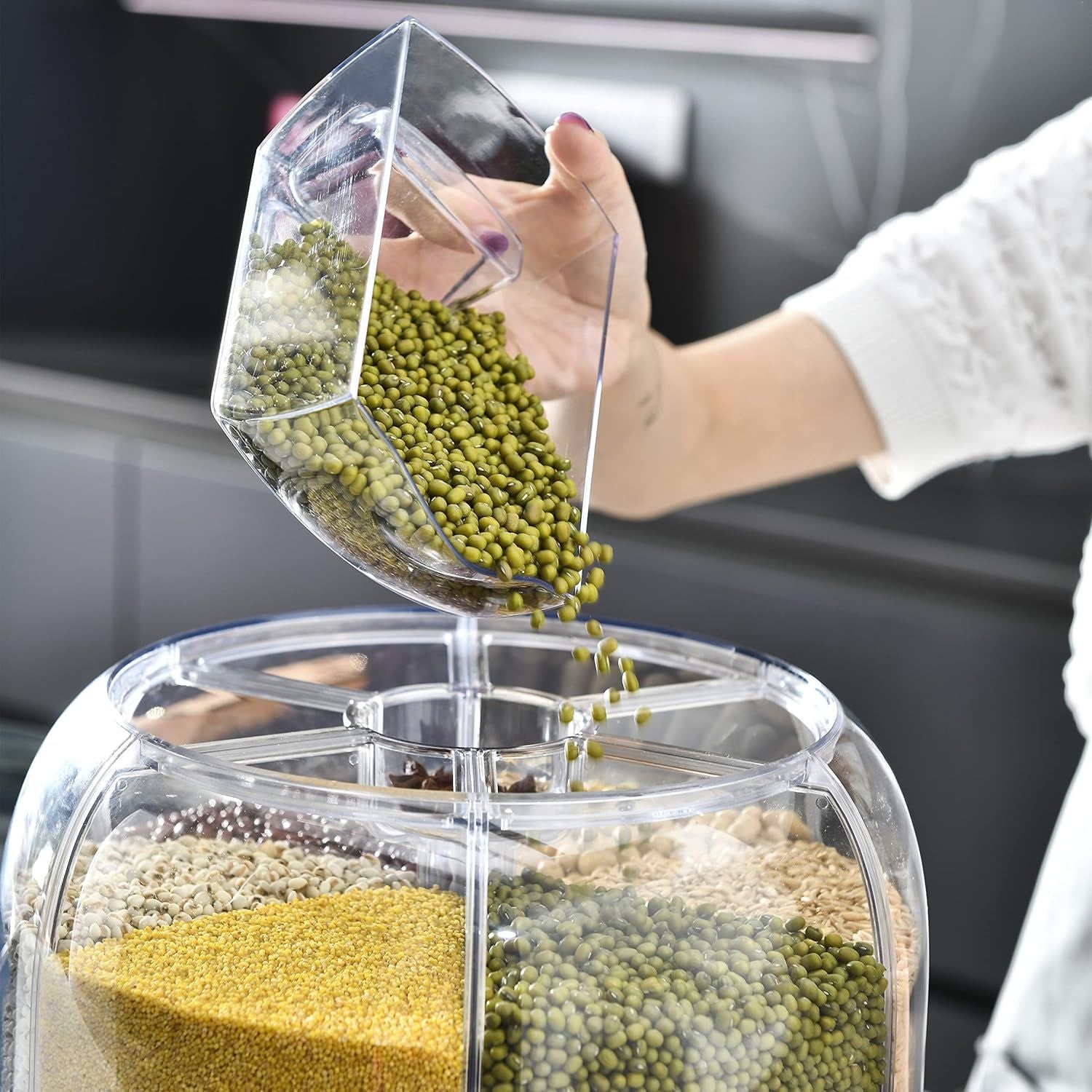 360 Degree Rotating Dry Food Dispenser