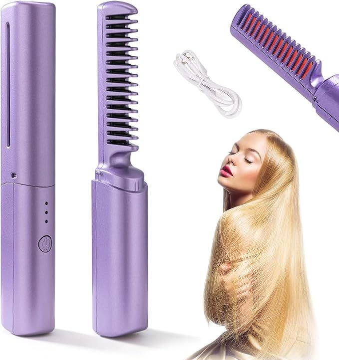 Portable Hair Straightener Comb